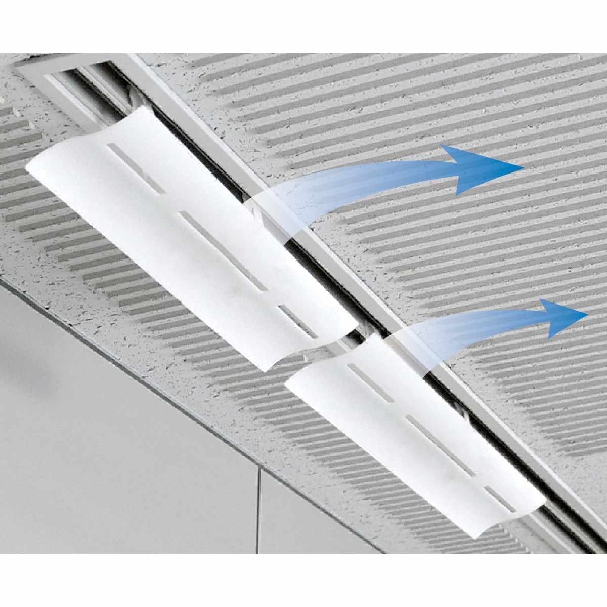 エアーウィング スリットエアコン風向き調整羽根