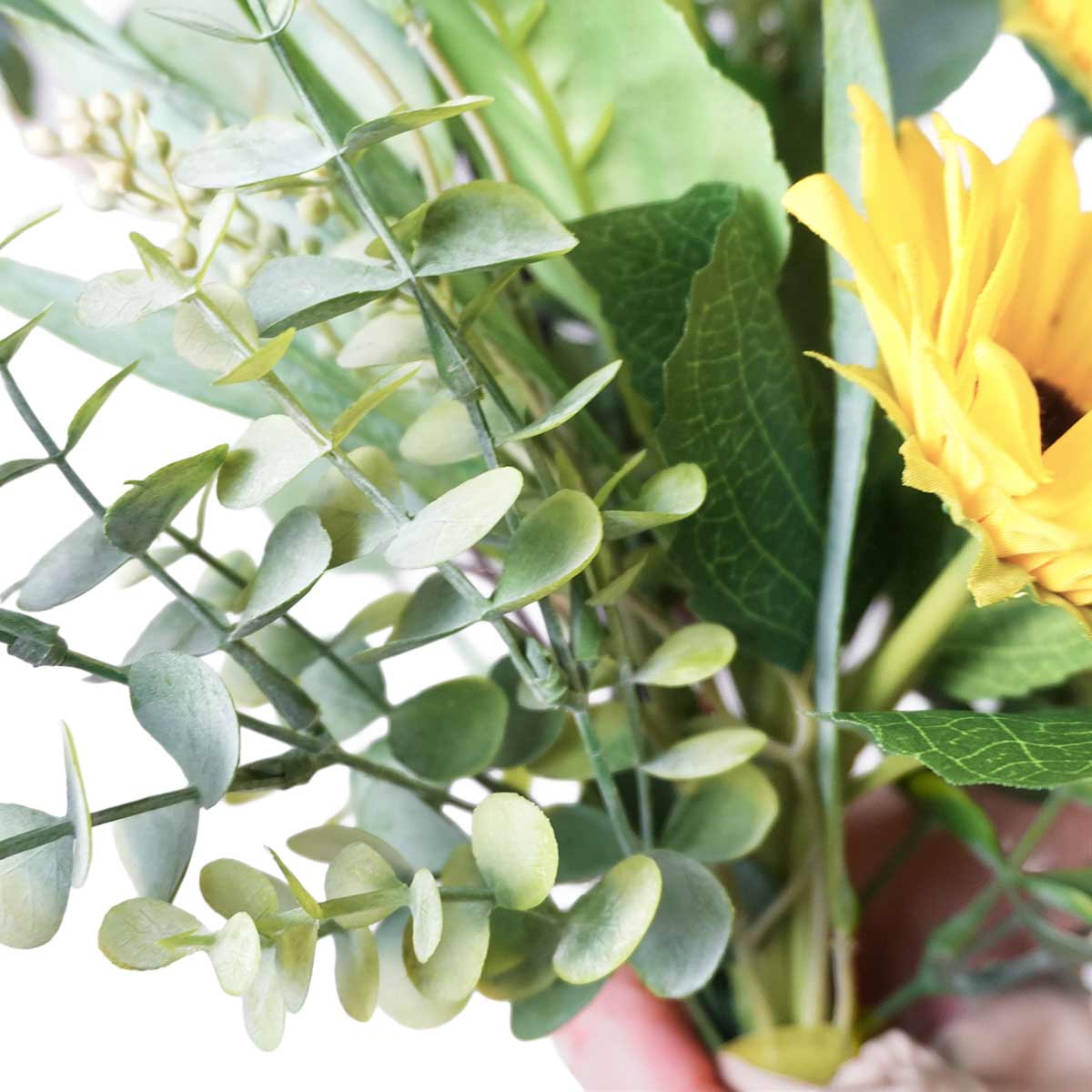 ひまわり造花スワッグ62cm〔ストエキオリジナル〕