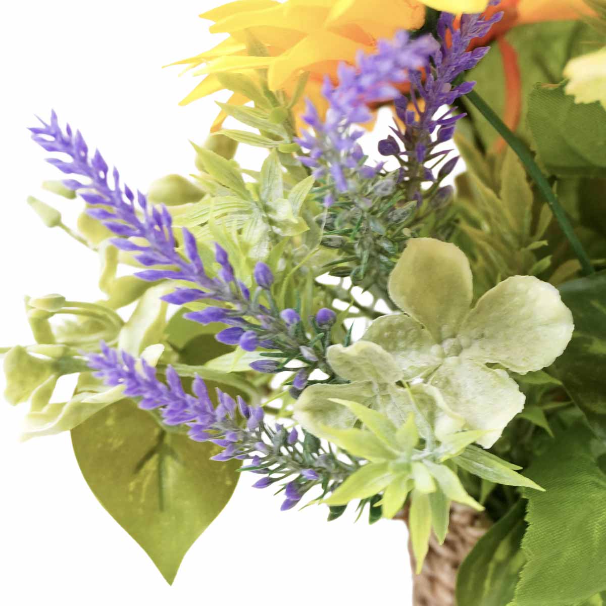 ひまわりバスケット造花アレンジ〔ストエキオリジナル〕