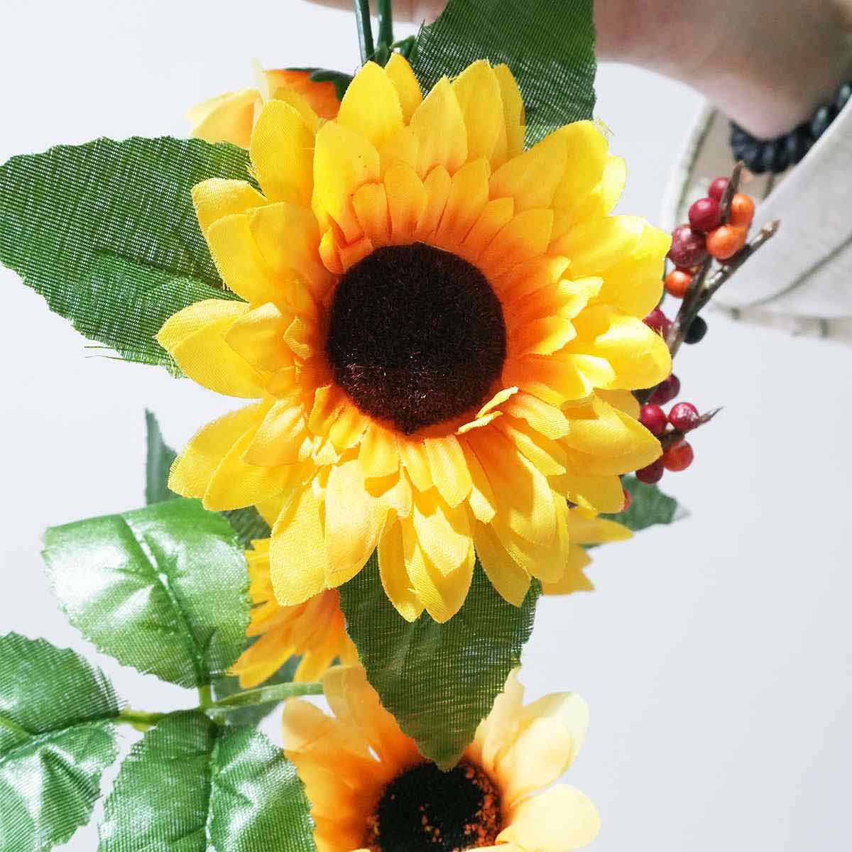 ひまわり造花ガーランド デラックス