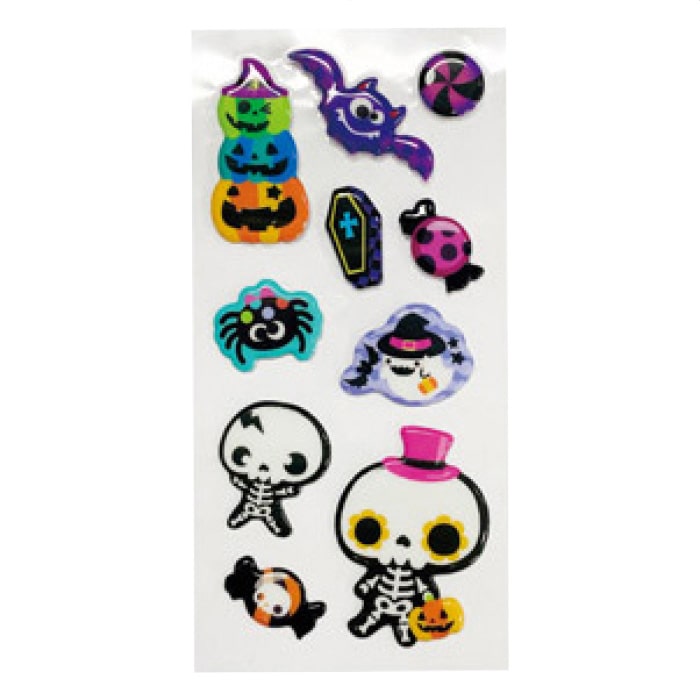 【500枚】ハロウィンぷっくりミニシール