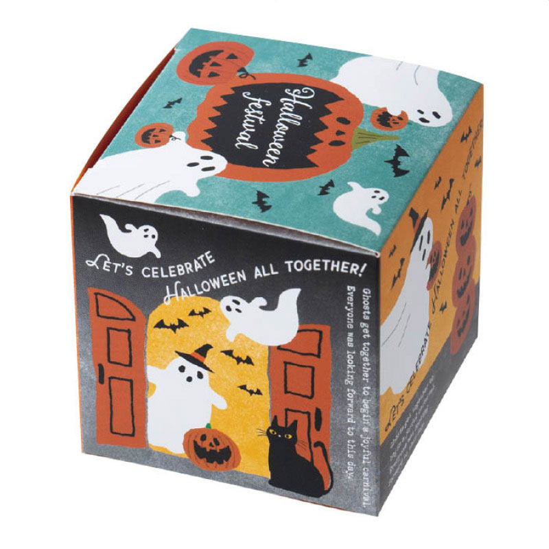 【20枚】キューブボックス ゴーストハロウィン