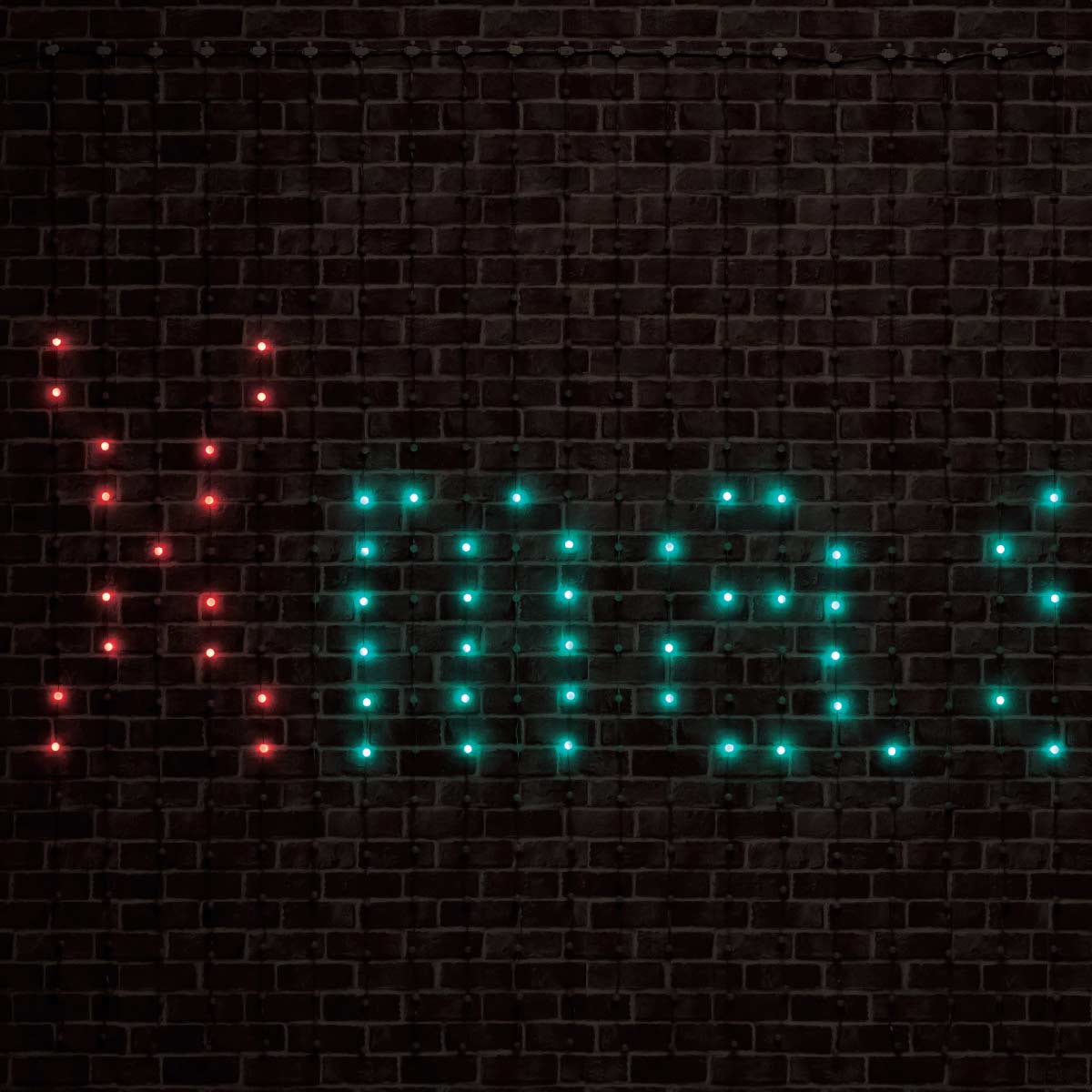 入力したテキストが流れます。