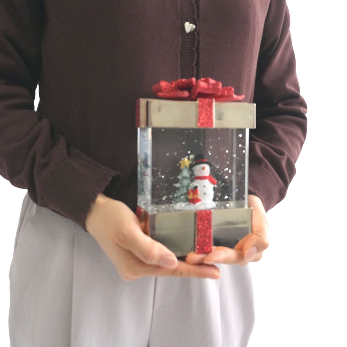 LEDスノーイングライト ギフトスノーマン