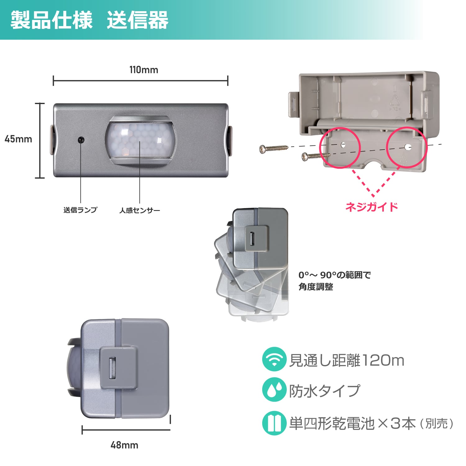 ワイヤレスチャイム(ワイヤレスチャイムセット): 店舗運営用品ストア