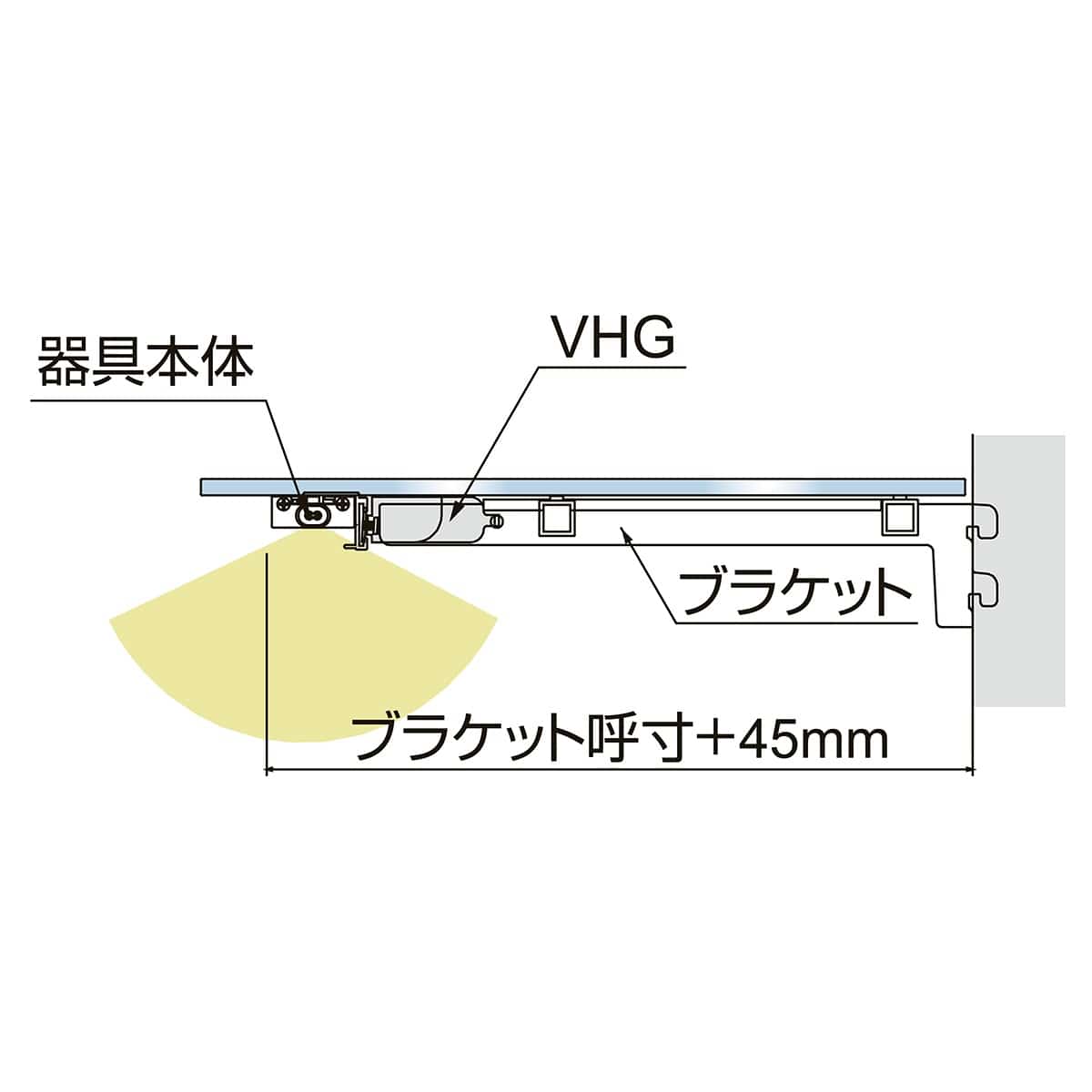 (2)透明棚オーバーハング用