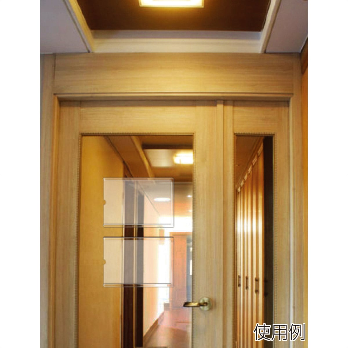 貼り付けポップケース／パンフレットホルダー 硬質タイプ 両面テープ付き A4