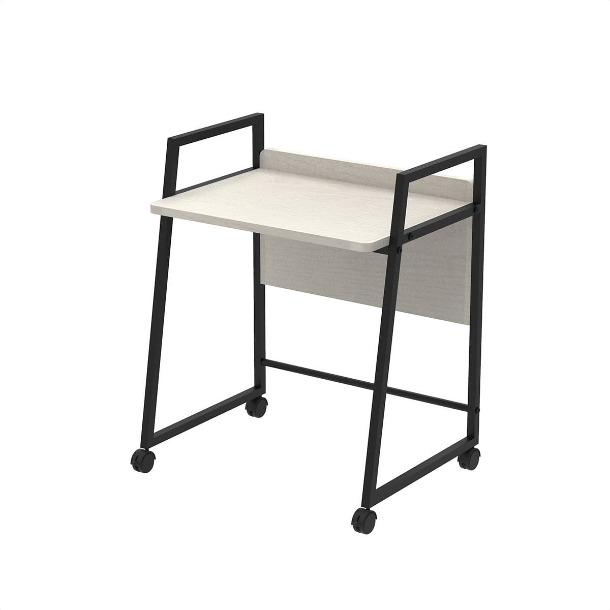 2WAYキャスターデスク ホワイトウッド