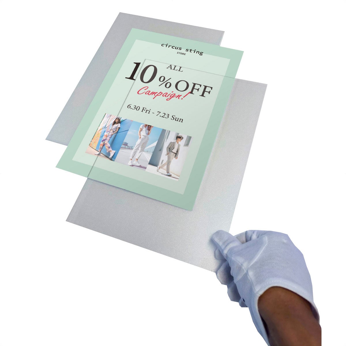 スリム案内サイン A1ハーフ