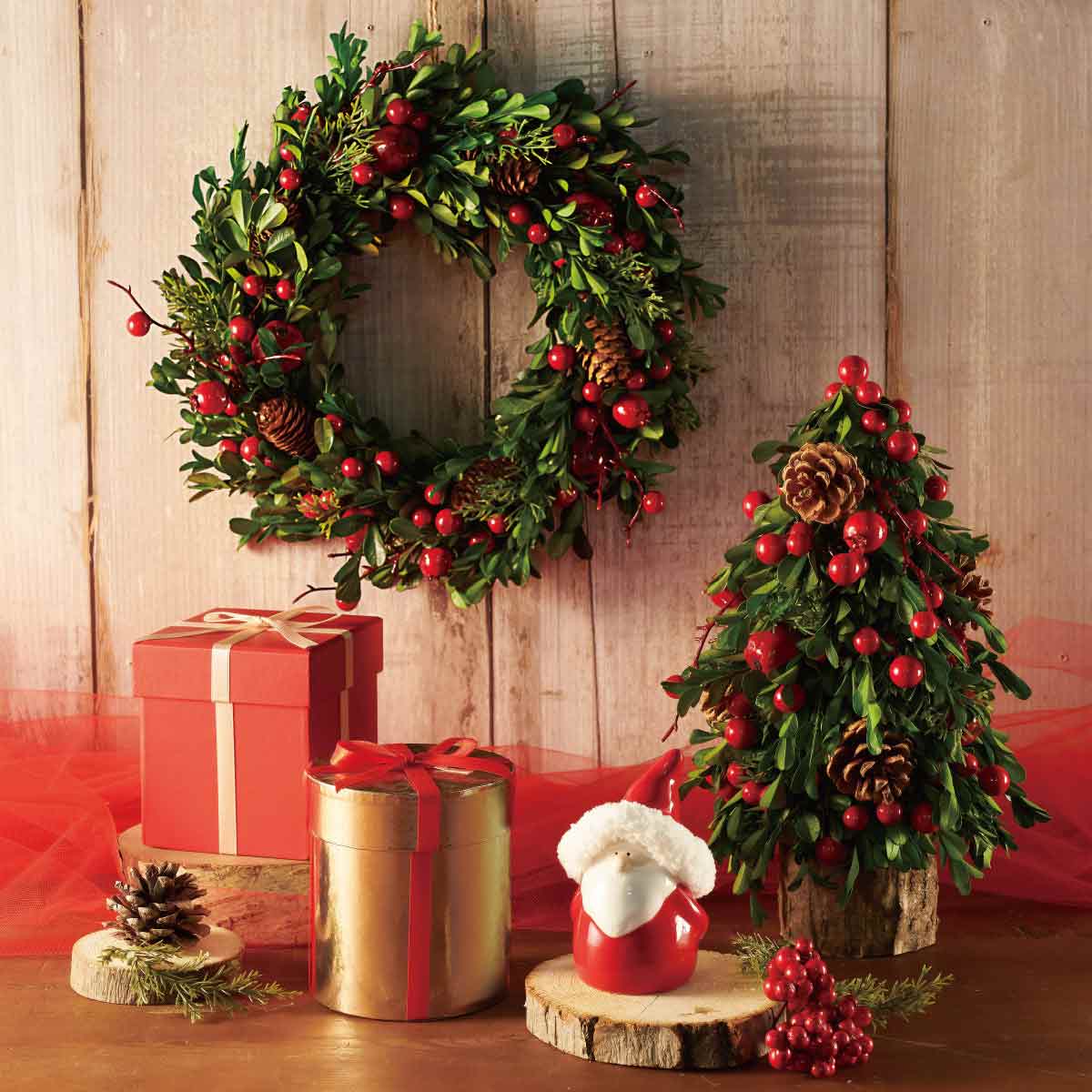 クリスマスツリー 8個セット 30cm ナチュラルキッチン 【公式通販】