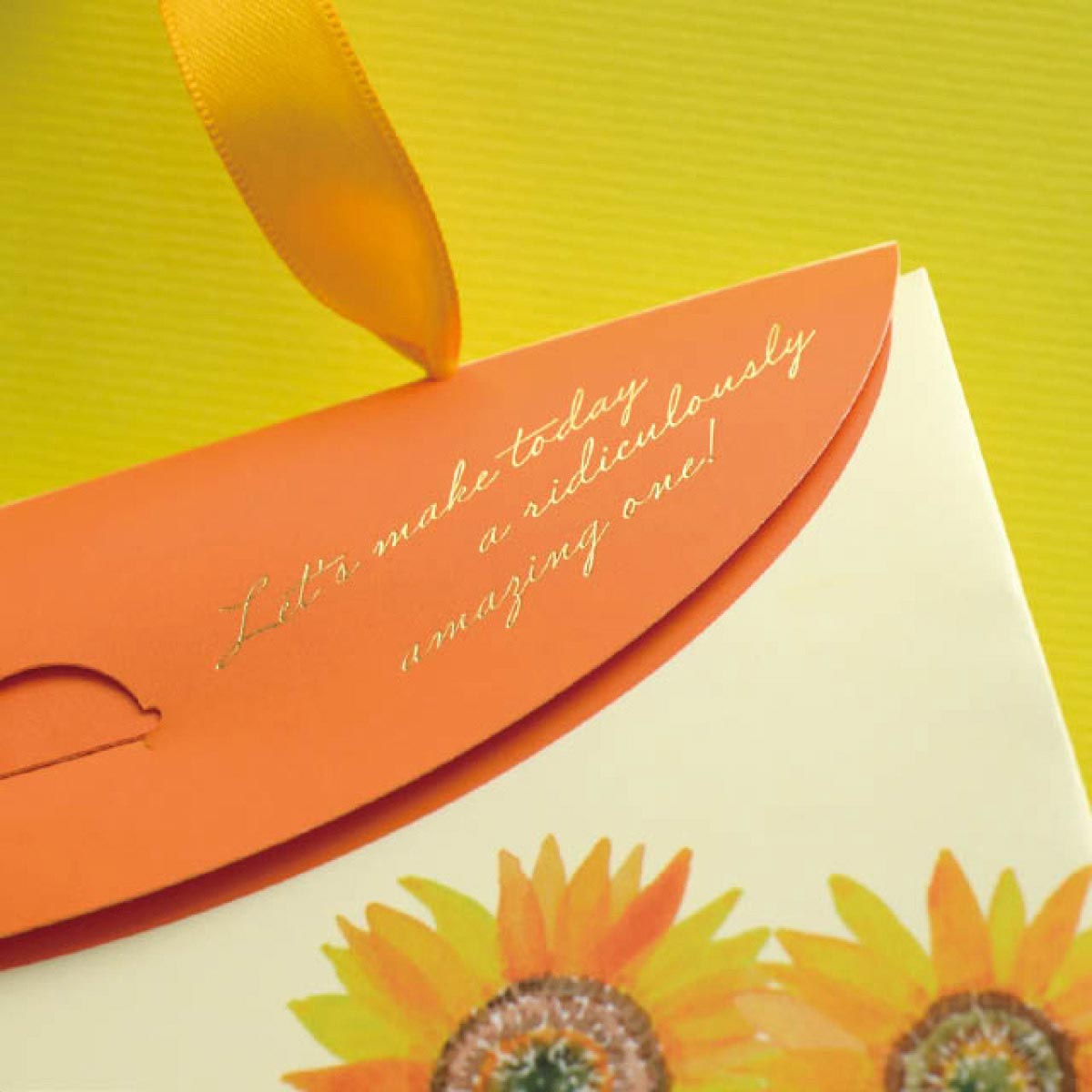 20枚 バッグ型ギフトボックス ひまわり