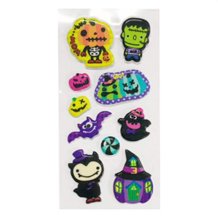 【500枚】ハロウィンぷっくりミニシール