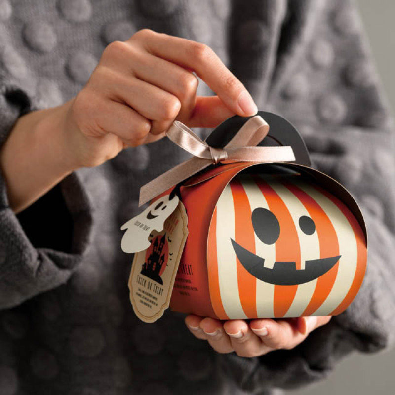 【10枚】バッグ型ギフトボックス パンプキンハロウィン