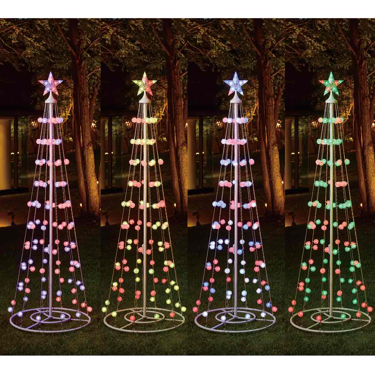 LEDスマートコットンボールタワー180cm