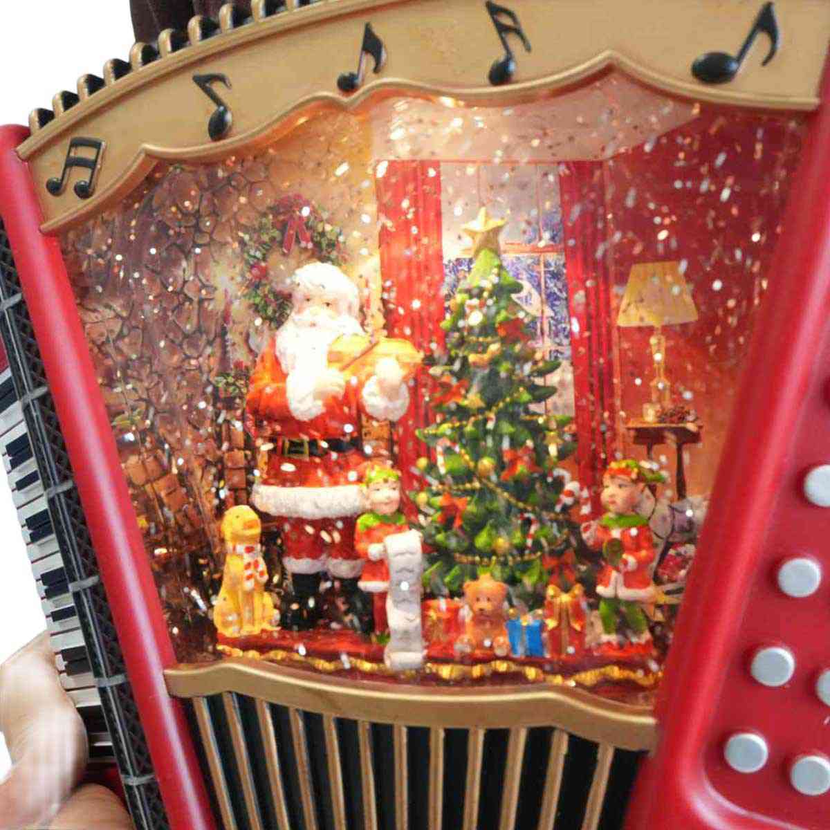 LEDスノーイングライト アコーディオンサンタ