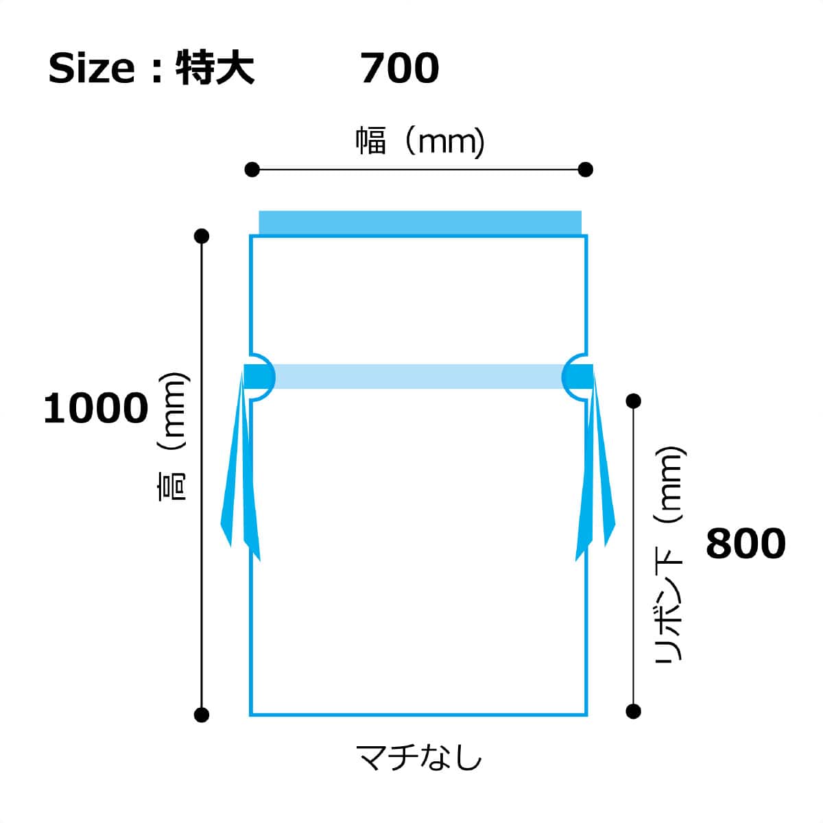 【10枚】梨地リボン付きギフトバッグ ビッグサイズ レッド