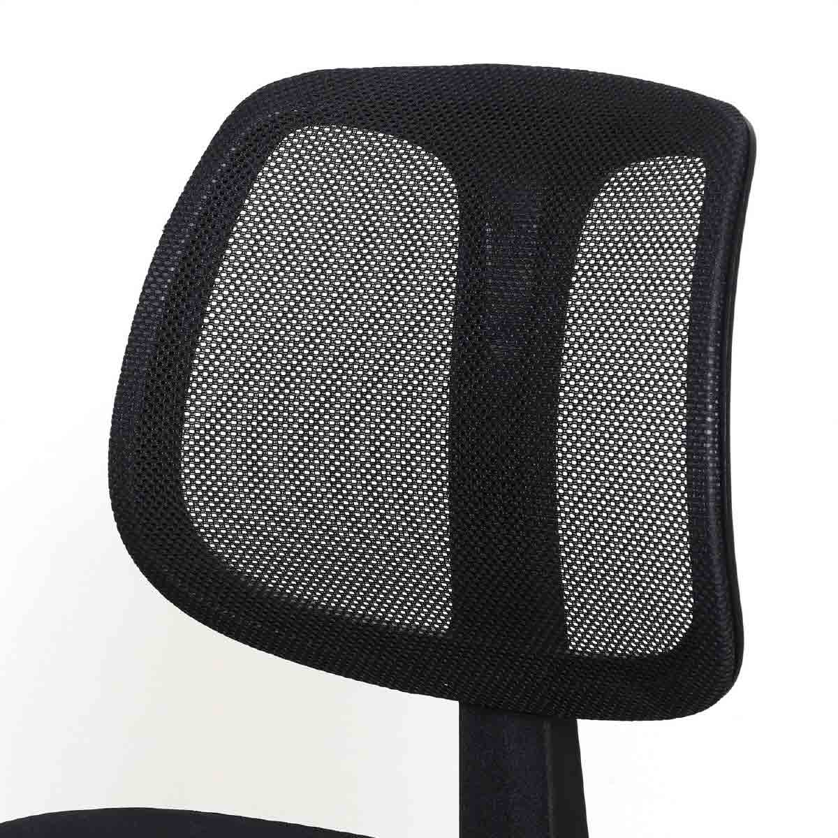 (1)ブラック 背もたれ部分アップ