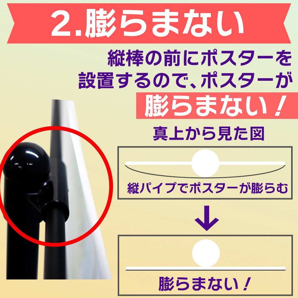 イベントポスタースタンド 2m