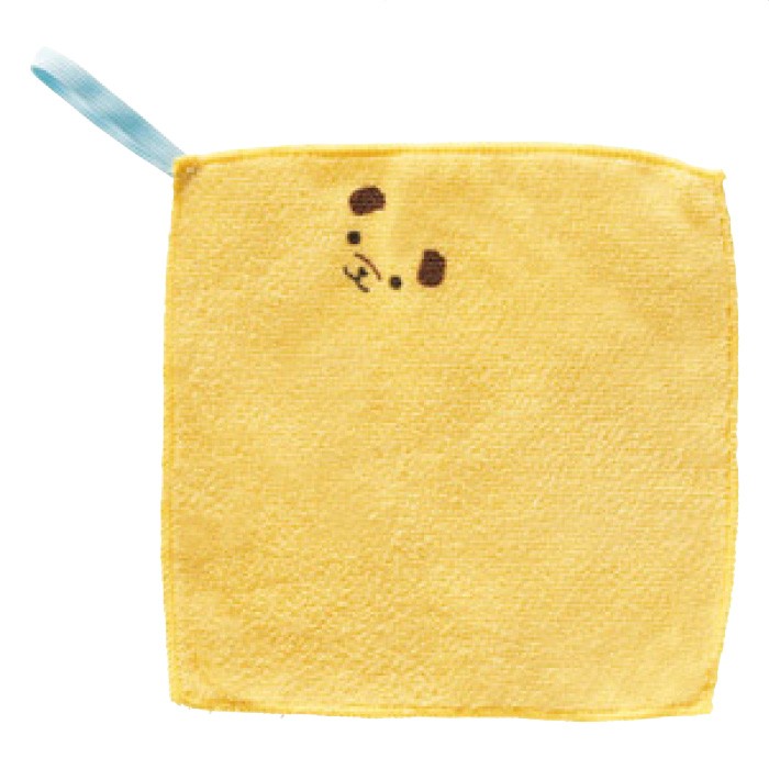 【320枚】ループ付 なかよしアニマルハンカチタオル(4色アソート)