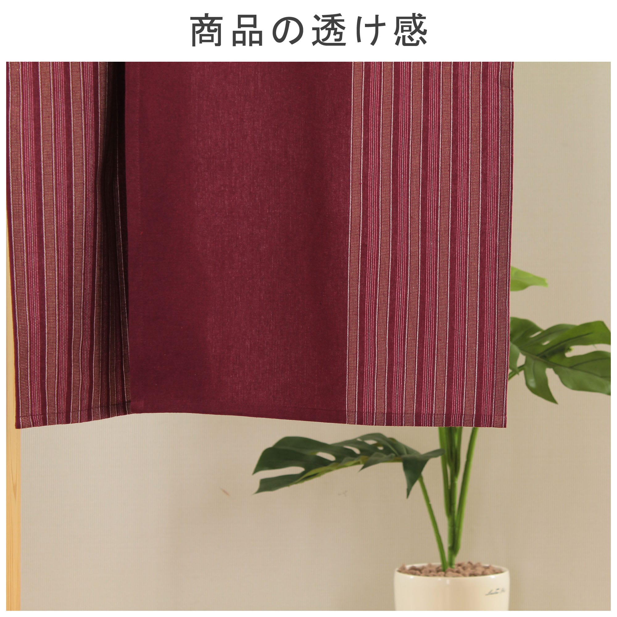 17827 のれん ちとせ あかね色(和風のれん 85×150cm