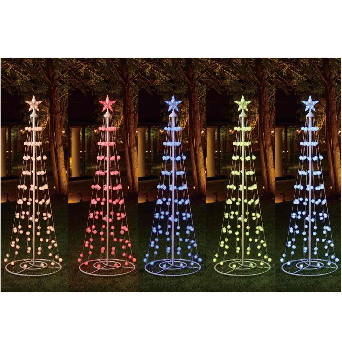 LEDスマートコットンボールタワー180cm