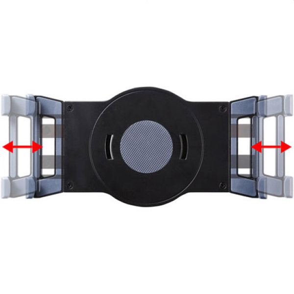 高さ可変機能付きiPad・タブレットスタンド(7～13インチ対応) ブラック［型番：MR-TABST12N］