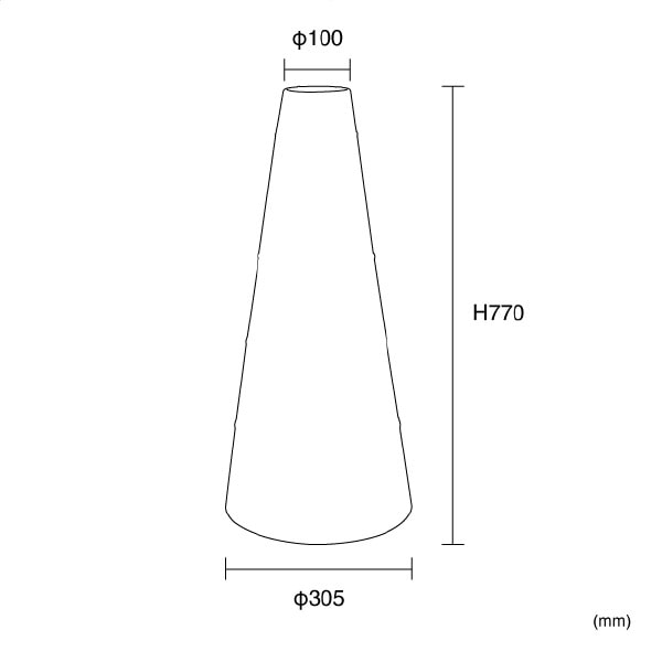 エントランスコーンカバー ブラック
