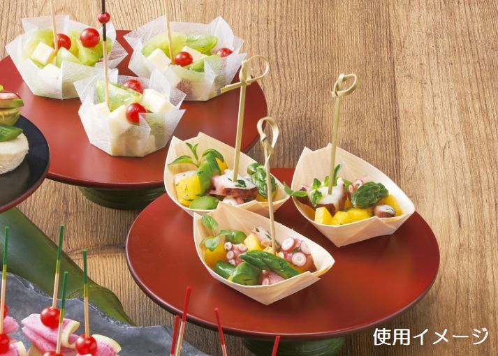 白樺舟皿 8号 100枚入(白樺舟皿): 飲食店／キッチン用品