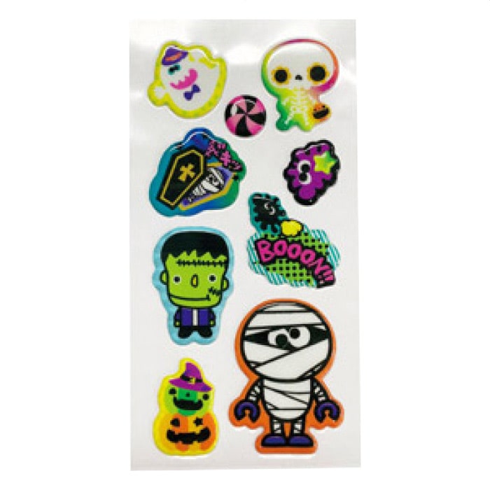 【500枚】ハロウィンぷっくりミニシール