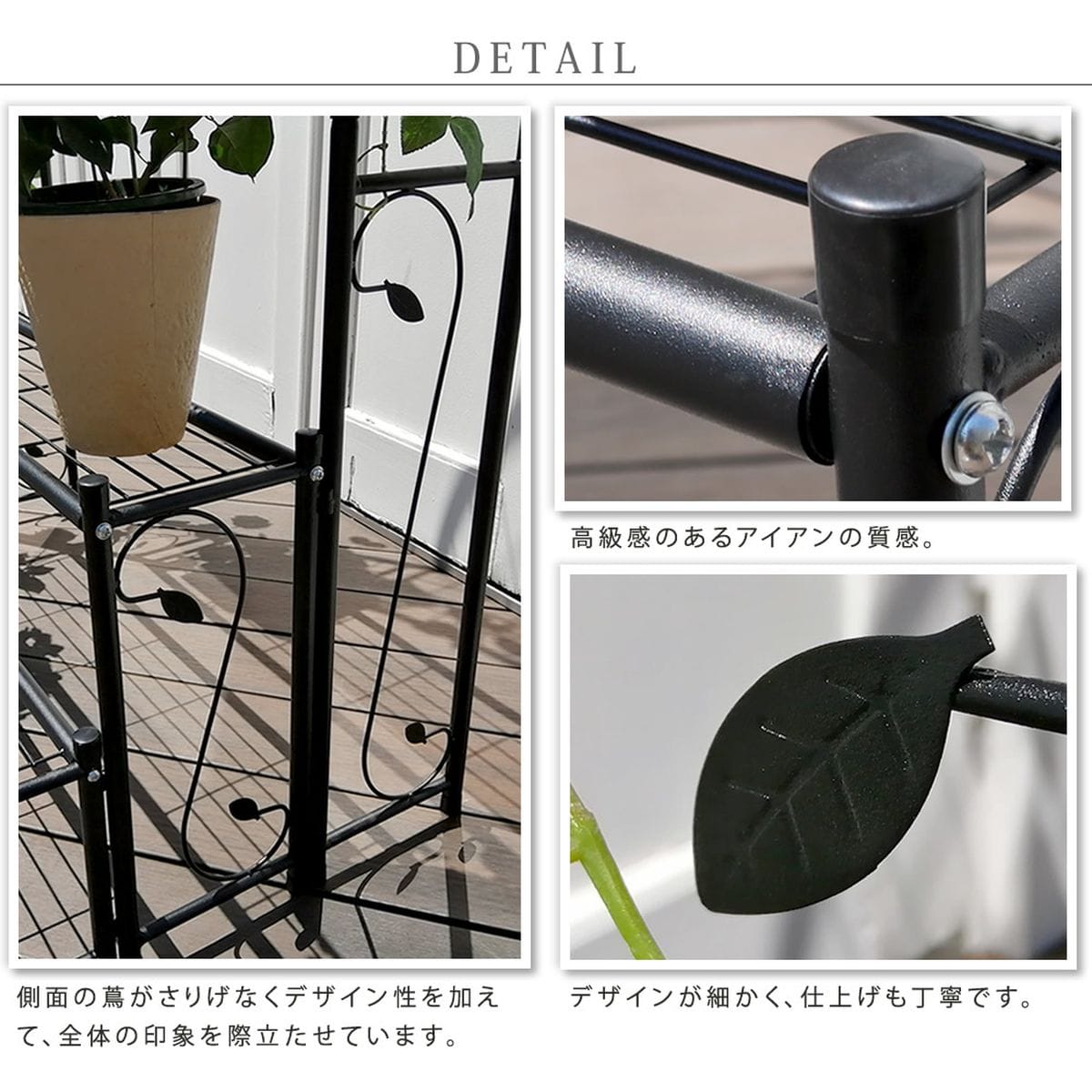 Amazon.co.jp: MJKQ9 ガーデンラック 棚 プランター台 1段