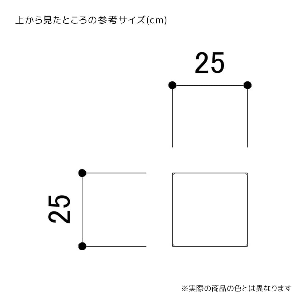 木製角柱ステージホワイト幅25×奥行25×高90〔ストエキオリジナル〕