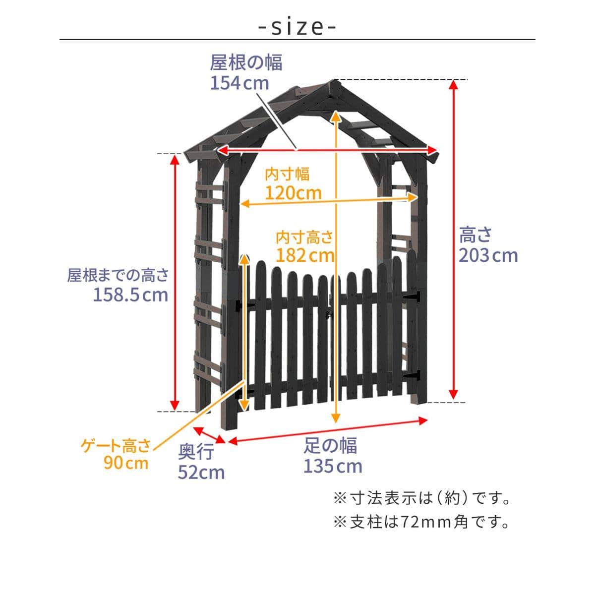 Amazon.co.jp: 木製フェンスゲート Kit, ビンテージウッドゲート