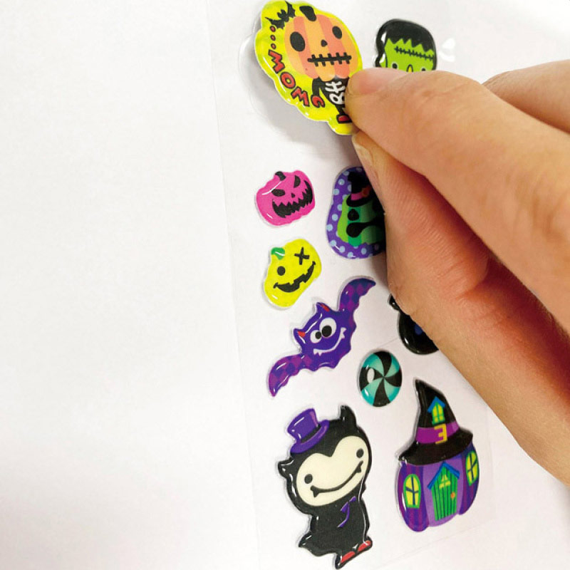 【500枚】ハロウィンぷっくりミニシール