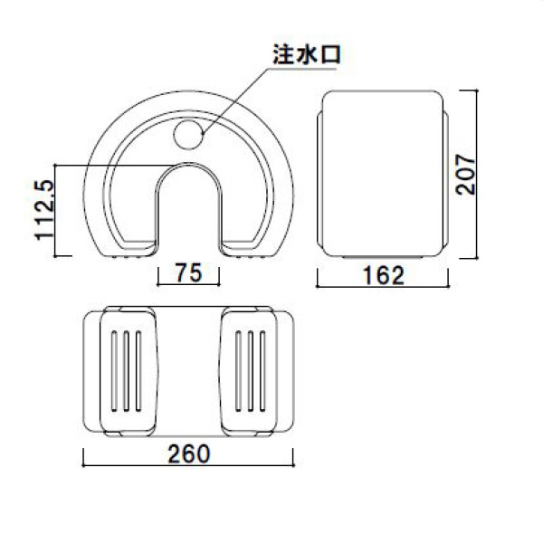 春夏新作 光 スタンド用おもり KBOM-32