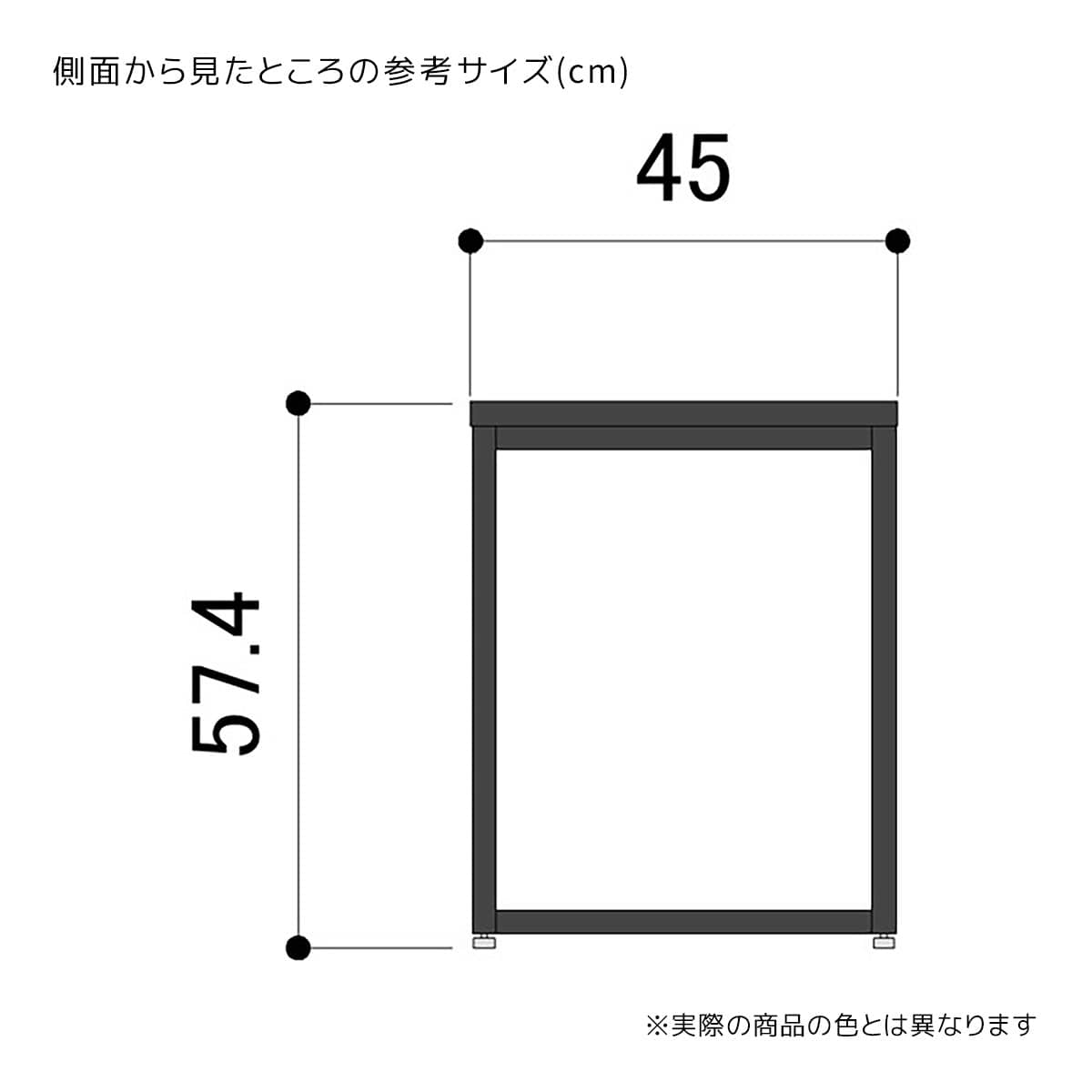 (1)幅74.8×奥行45×高さ57.4cm