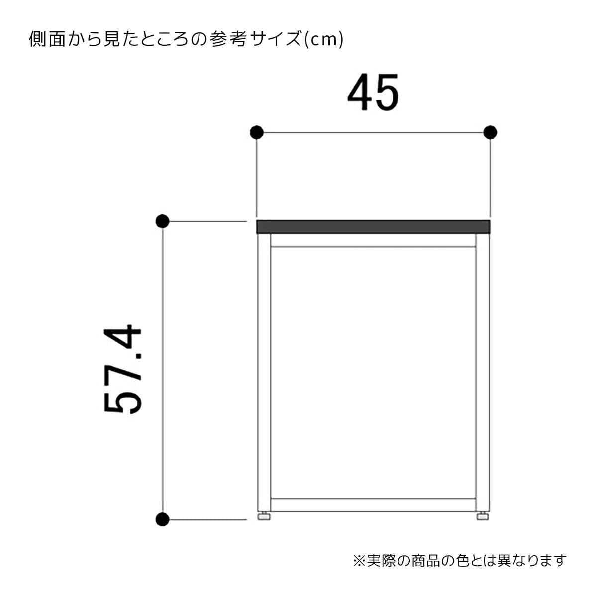 (1)幅74.8×奥行45×高さ57.4cm