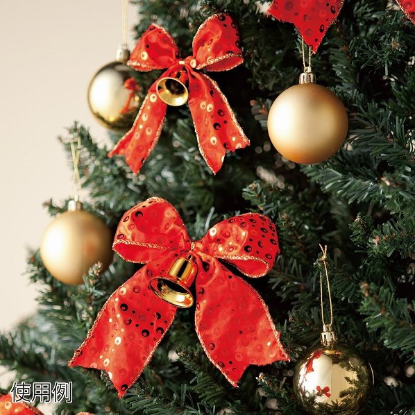 ベル付きリボン クリスマスツリー用オーナメント 通販 ストア エキスプレス