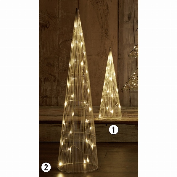 Ledワイヤーモチーフコーンツリー クリスマス飾り 通販 ストア エキスプレス