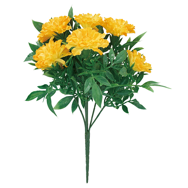 マリーゴールドブッシュ 夏 ボタニカル 装飾 造花 ディスプレイ トロピカル 花束 通販 ストア エキスプレス