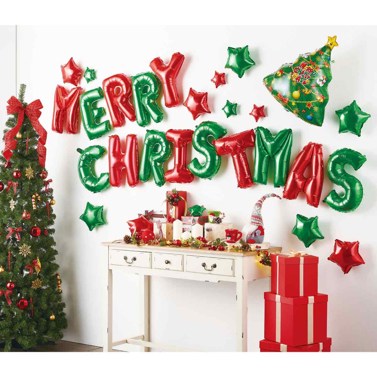 バルーンディスプレイ29個セット メリークリスマス メリークリスマス【通販】ストア・エキスプレス
