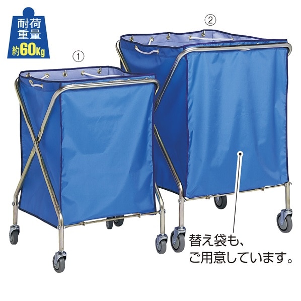ダストカーSD小　ゴミ箱　カート　テラモト　袋　業務用　大きい　工場 折りたたみ テラモト ダストカーSD ボックスカート 回収カート 小（本体・袋