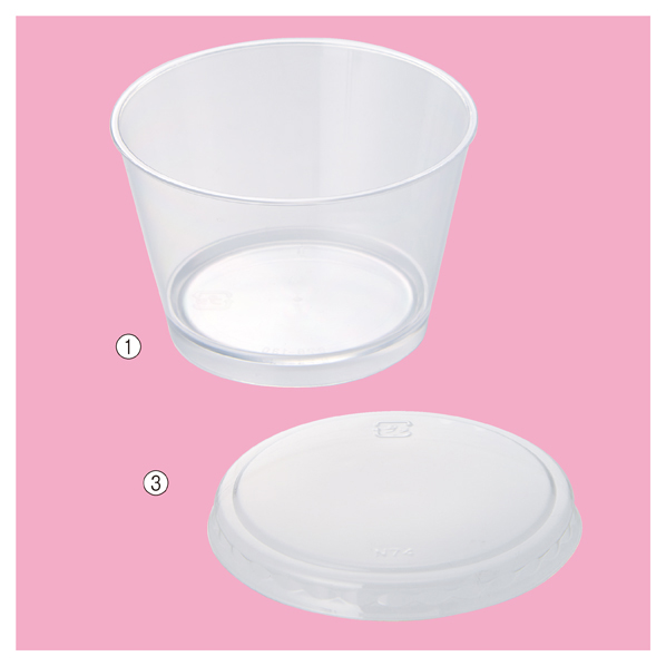 クリスタルカップ プラスチック製 口径7.6×4.9cm クリスタルカップ プラスチック製 口径7.6×4.9cm