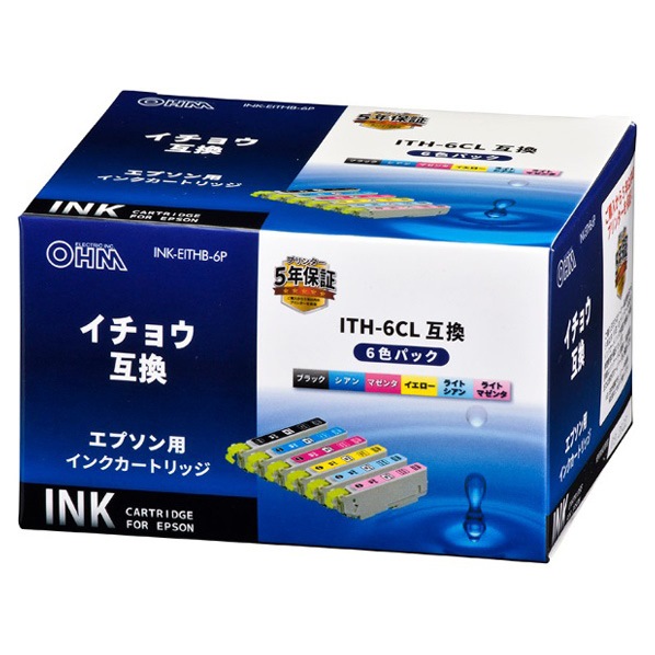 エプソン互換 イチョウ 6色パック エプソン互換インク イチョウITH-6CL ...