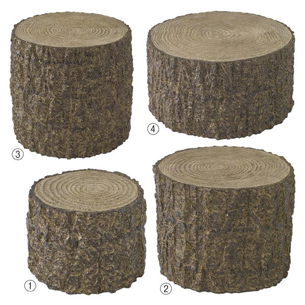 公式 通販ストア エキスプレス レジン切り株オブジェ 小 陳列 ディスプレイ用品