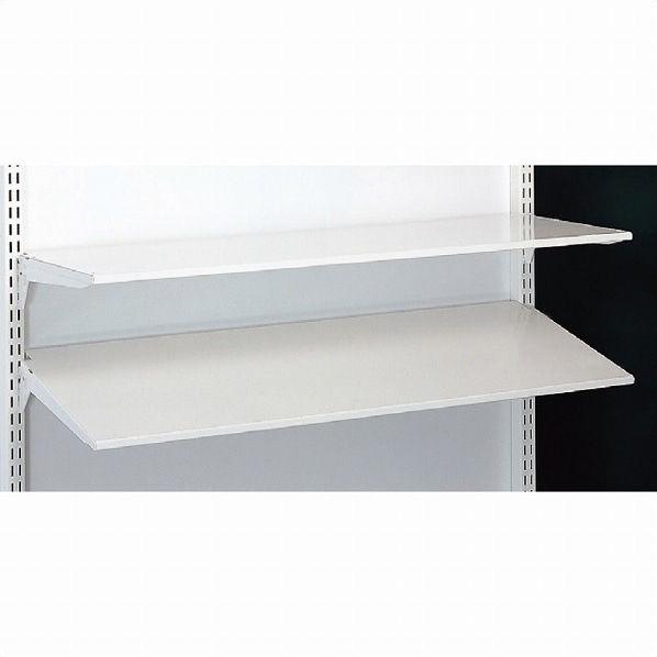 薄型スチール棚セット 2段可変式 W90cm ホワイト【通販】ストア・エキスプレス