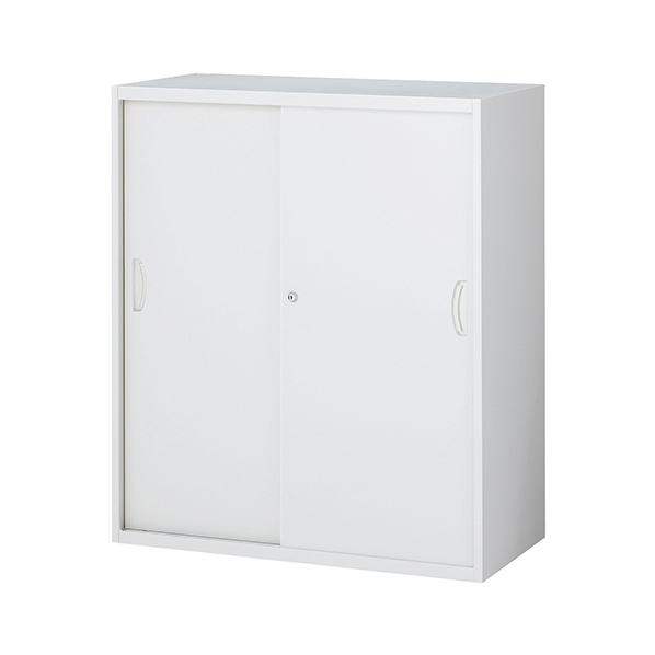 Amazon | アルプススチール 書庫 (スチール戸 W880) 303D-AW