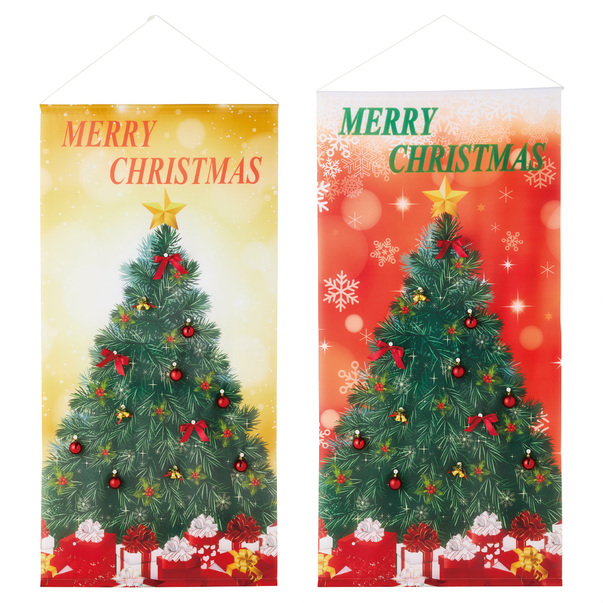 クリスマスツリータペストリー オーナメント付き 90 180cmクリスマス ディスプレイ 店舗装飾 クリスマス飾り 吊るし飾り 壁面 通販 ストア エキスプレス