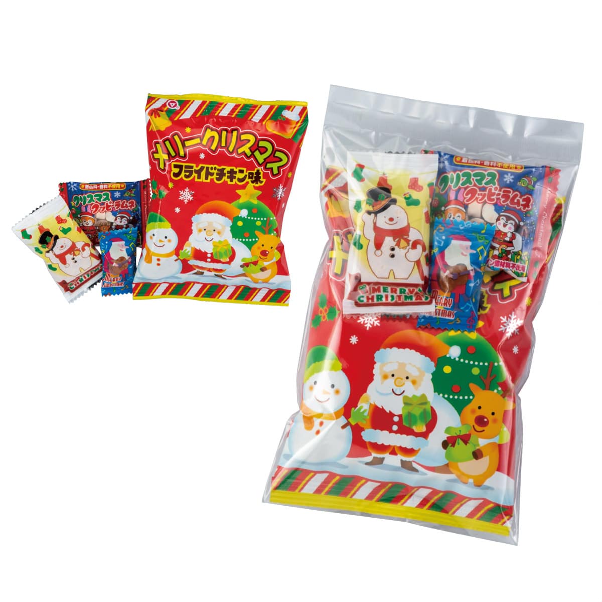 130個 クリスマスお菓子袋 クリスマス ノベルティ 景品 粗品 プレゼント パーティー 通販 ストア エキスプレス