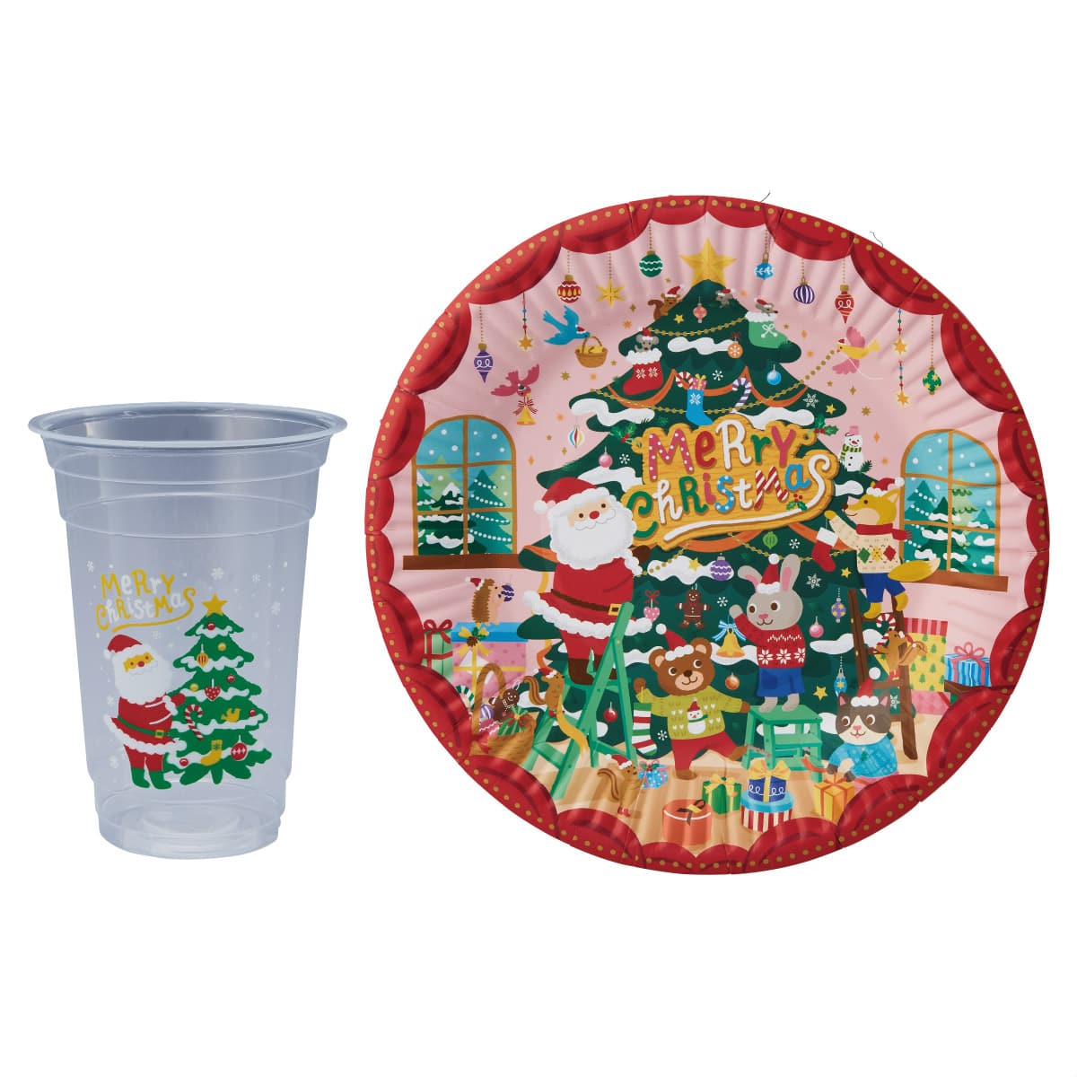 50個 使い捨てクリスマスパーティー食器 サンタシリーズ 食品対応加工 通販 ストア エキスプレス 50個 使い捨てクリスマスパーティー食器 サンタシリーズ 食品対応加工 通販 ストア エキスプレス