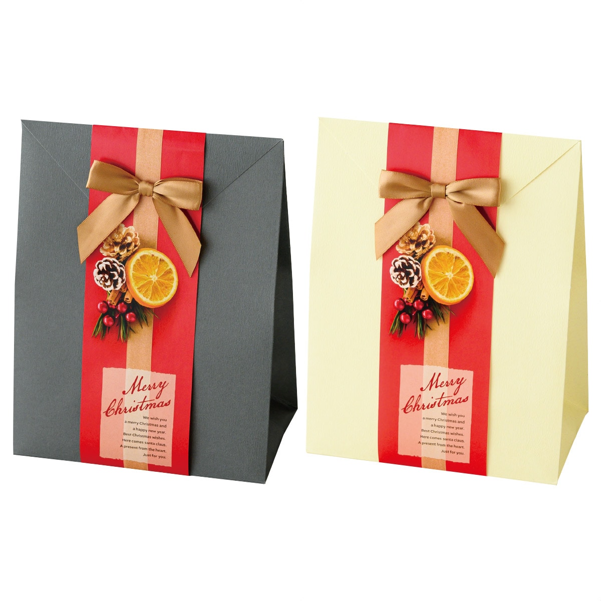 クリスマスフォト掛け紙セットギフトバッグセット クリスマスラッピング プレゼント ギフト シンプル 使いやすいデザイン おしゃれ 雑貨 アパレル 高級感 お菓子 スイーツ 焼き菓子 通販 ストア エキスプレス